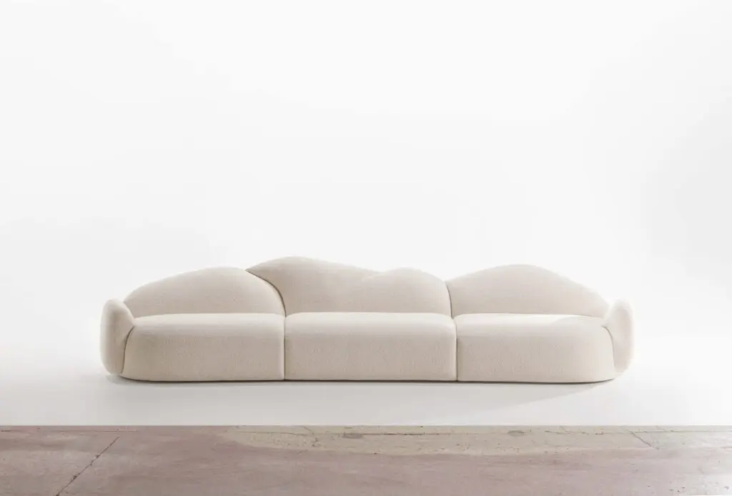 organik moduler kanepe, collectible boucle sofa design, ozel uretim contemporary kanepe, sculptural modern lounge sofa, oversized minimal kanepe