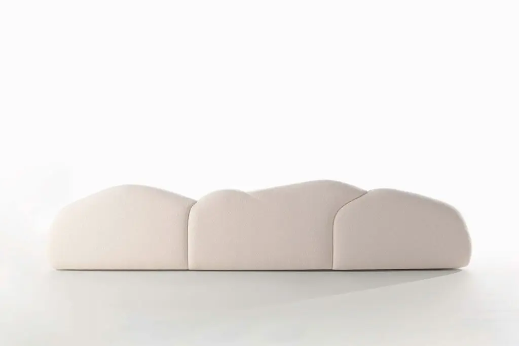 organik moduler kanepe, collectible boucle sofa design, ozel uretim contemporary kanepe, sculptural modern lounge sofa, oversized minimal kanepe