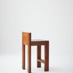 modern bar sandalyesi, masif ahşap bar chair, özel üretim ceviz bar sandalyesi, minimalist tasarım bar taburesi, collectible design bar stool