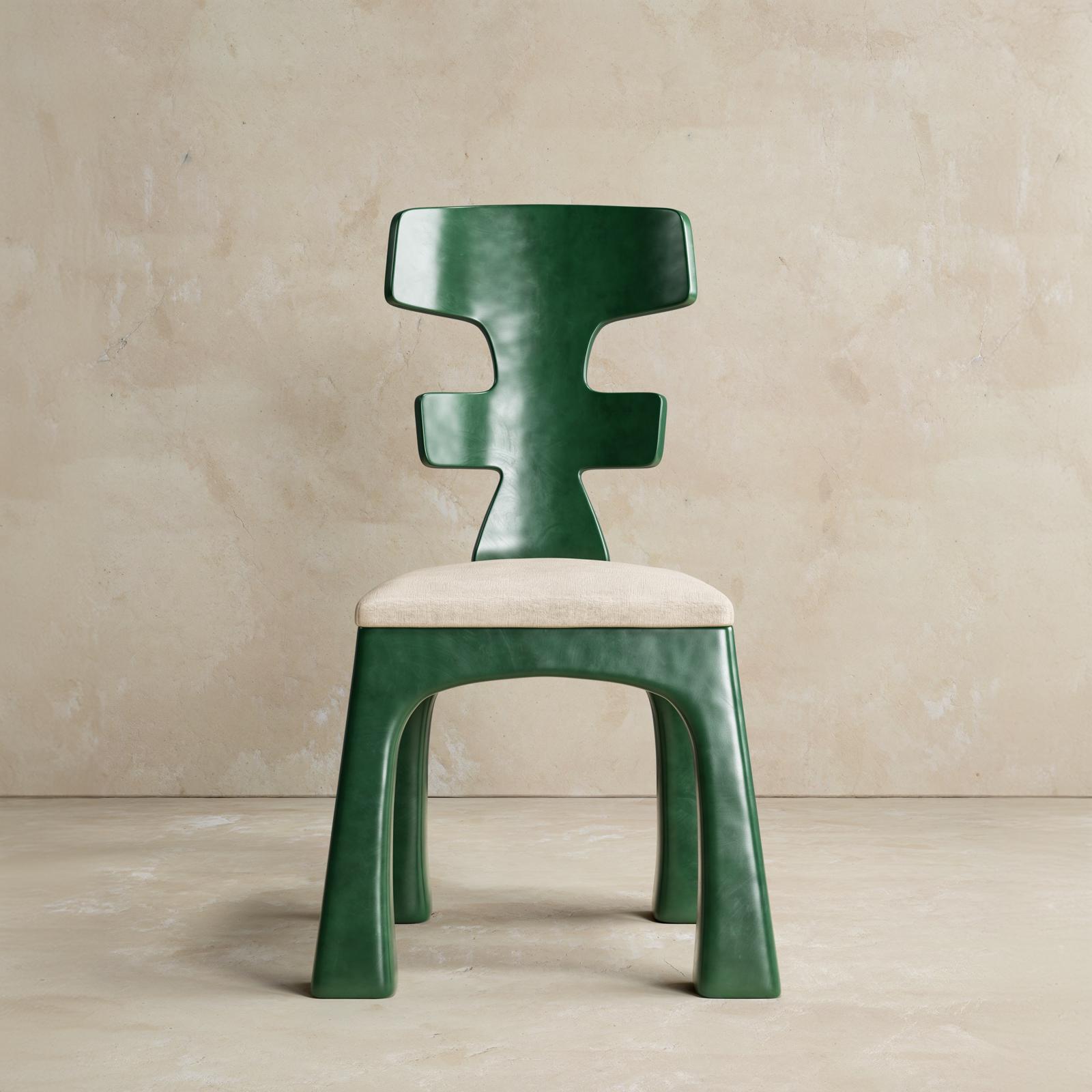 monoblok modern sandalye tasarımı, lake gövdeli yemek sandalyesi, ergonomik sırt detaylı sandalye, özel üretim tasarım sandalye, ısmarlama modern dining chair