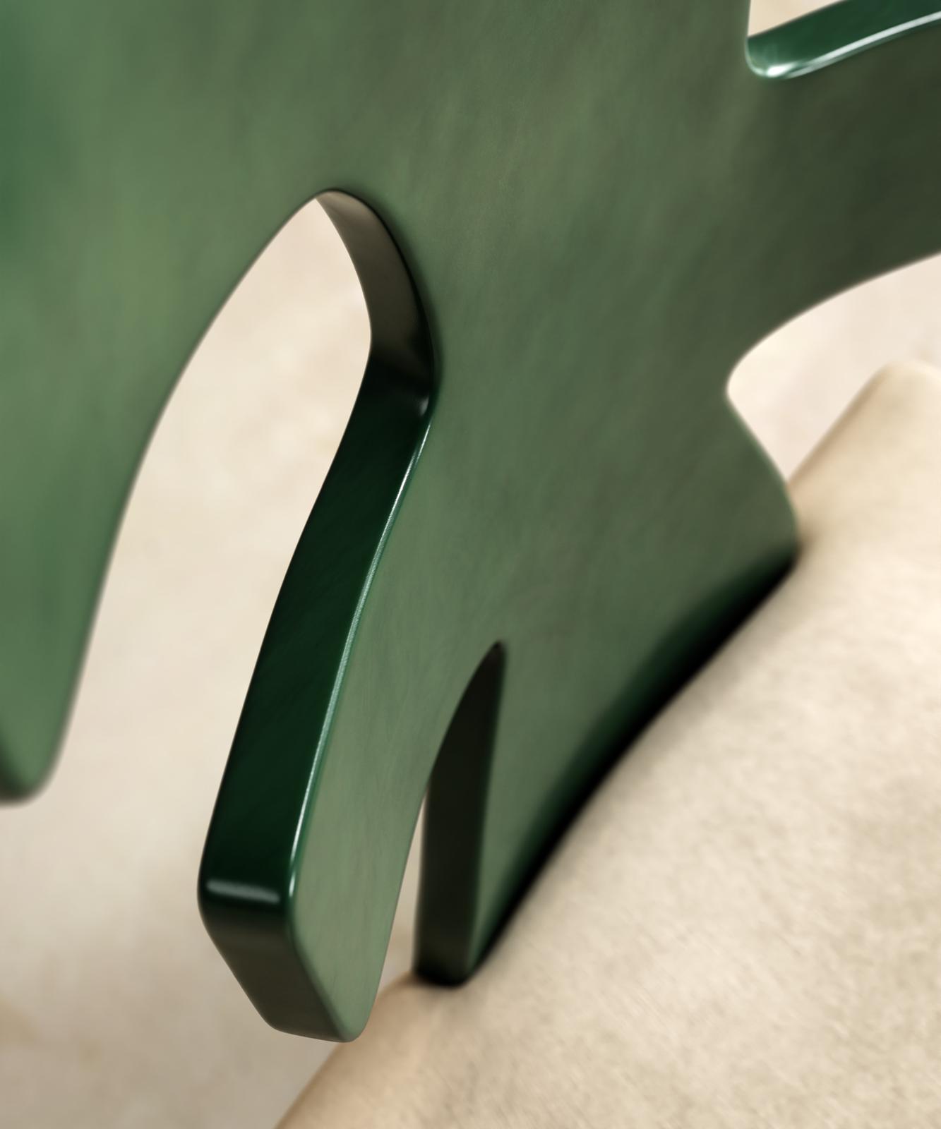 monoblok modern sandalye tasarımı, lake gövdeli yemek sandalyesi, ergonomik sırt detaylı sandalye, özel üretim tasarım sandalye, ısmarlama modern dining chair