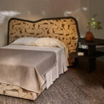 desenli luxury karyola, contemporary curved bed, ozel uretim designer yatak, collectible bedroom furniture, soft form modern karyola