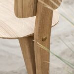minimal masif ahsap sandalye, contemporary dining chair design, ozel uretim modern sandalye, scandinavian japandi chair, organik formlu ahsap sandalye