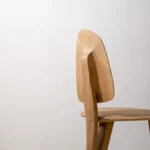 minimal masif ahsap sandalye, contemporary dining chair design, ozel uretim modern sandalye, scandinavian japandi chair, organik formlu ahsap sandalye