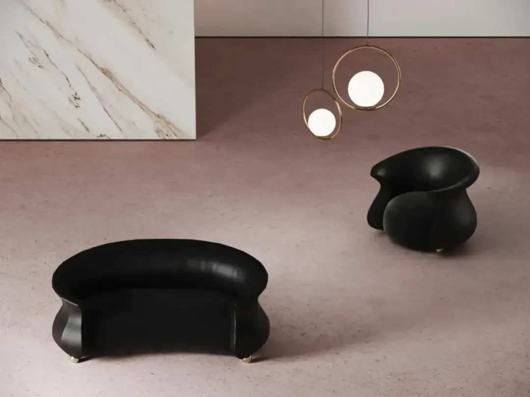organik formlu özel üretim kanepe, krem dokulu özel ölçü lounge kanepe, kavisli sırtlı sipariş mobilya kanepe, heykelsi gövdeli ısmarlama mobilya koltuk, soft luxury modern salon kanepesi
