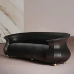 organik formlu özel üretim kanepe, krem dokulu özel ölçü lounge kanepe, kavisli sırtlı sipariş mobilya kanepe, heykelsi gövdeli ısmarlama mobilya koltuk, soft luxury modern salon kanepesi