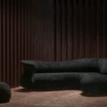 organik formlu özel üretim köşe kanepe, krem dokulu özel ölçü lounge kanepe, uzanma modüllü sipariş mobilya kanepe, heykelsi sırtlı ısmarlama mobilya köşe koltuk, soft minimal lüks salon kanepesi