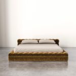 kapitone kadife modern karyola, düşük platform luxury bed, özel üretim italyan tarzı yatak, oversized contemporary karyola, tütün renkli tasarım yatakkapitone kadife modern karyola, düşük platform luxury bed, özel üretim italyan tarzı yatak, oversized contemporary karyola, tütün renkli tasarım yatak