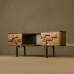 heykelsi ahşap konsol, collectible design console, ağaç formlu modern konsol, özel üretim luxury sideboard, contemporary designer console