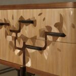 heykelsi ahşap konsol, collectible design console, ağaç formlu modern konsol, özel üretim luxury sideboard, contemporary designer console