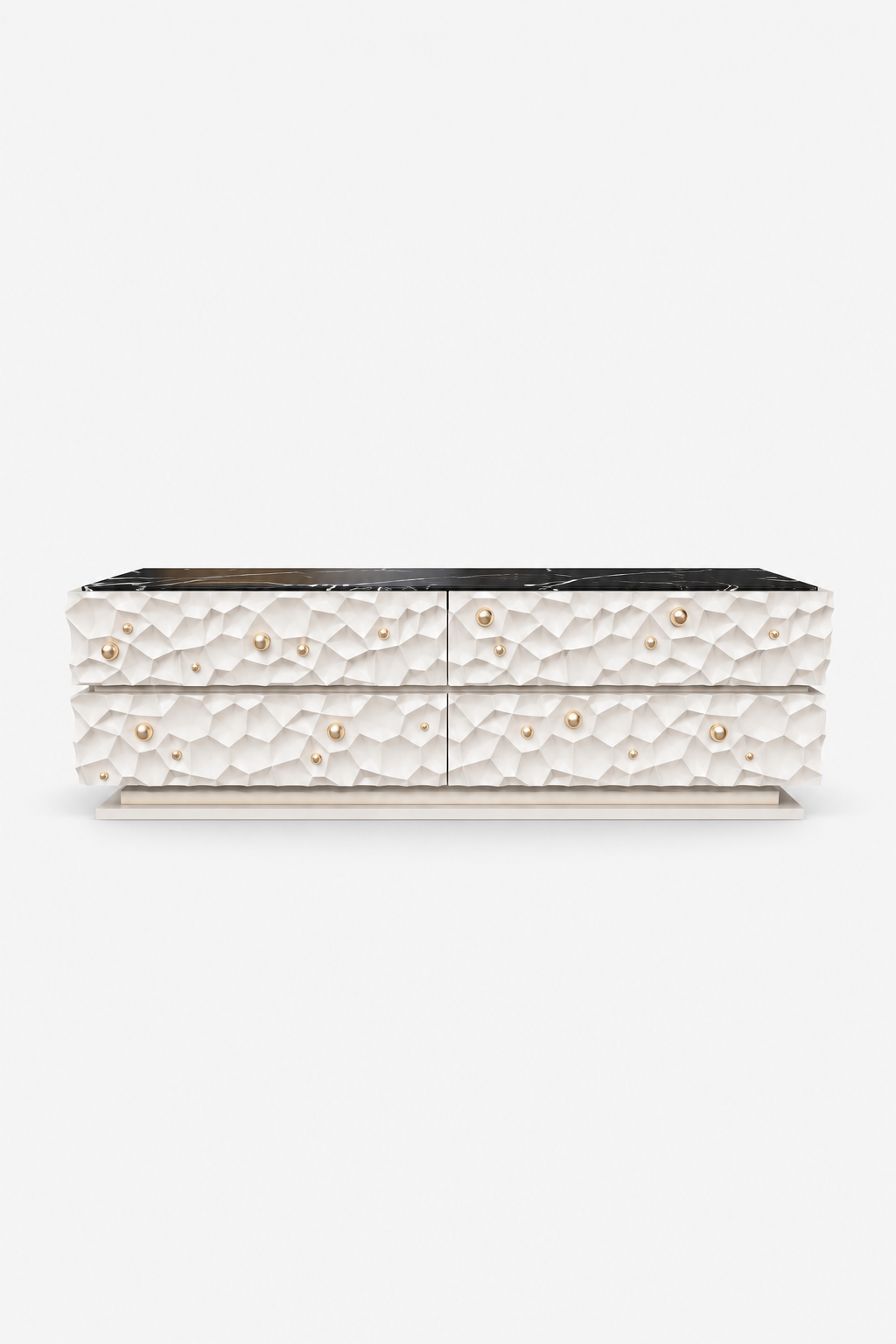 aurion şifonyer, mermer tablalı luxury dresser, sculptural modern şifonyer, özel üretim contemporary storage, collectible design bedroom furniture