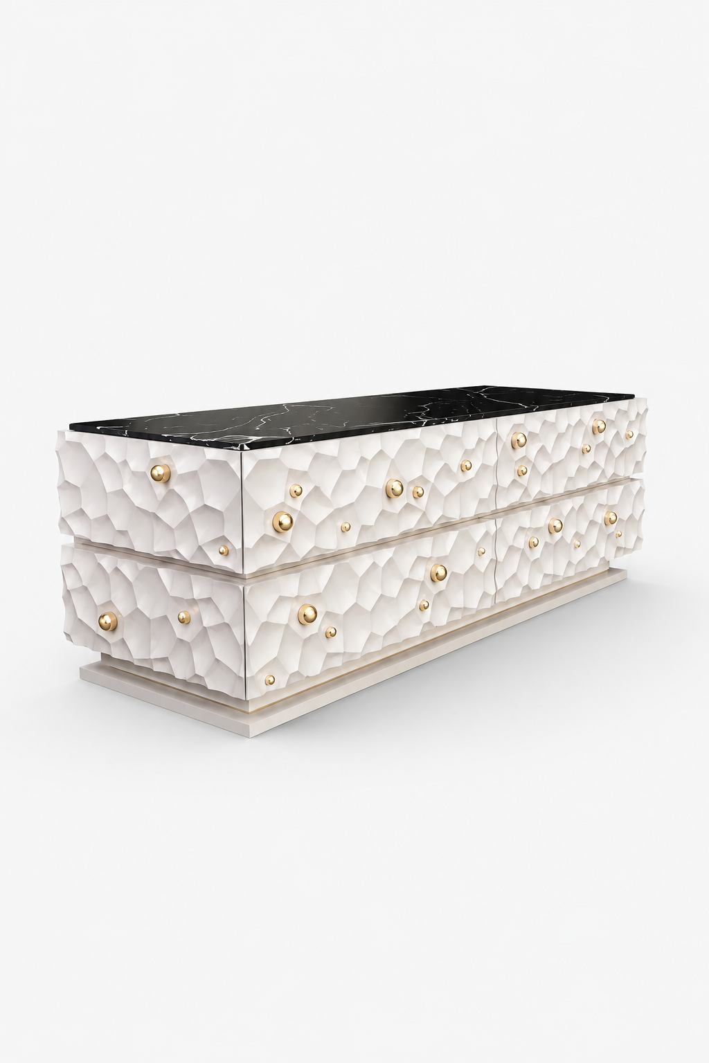 aurion şifonyer, mermer tablalı luxury dresser, sculptural modern şifonyer, özel üretim contemporary storage, collectible design bedroom furniture