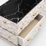 aurion şifonyer, mermer tablalı luxury dresser, sculptural modern şifonyer, özel üretim contemporary storage, collectible design bedroom furniture