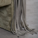 bold koltuk, fringe detaylı lounge chair, sculptural modern koltuk, özel üretim contemporary furniture, collectible design seating