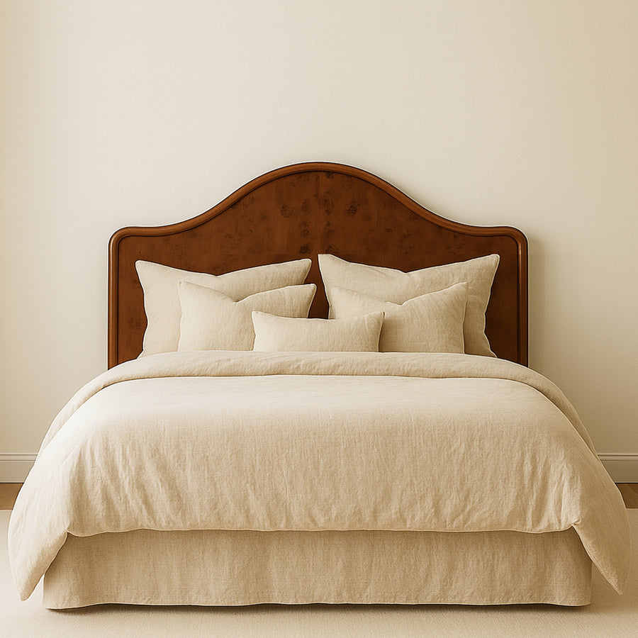 burlon yatak başı, kavak kökü headboard, burl wood yatak başlığı, özel üretim luxury headboard, contemporary ahşap yatak başı