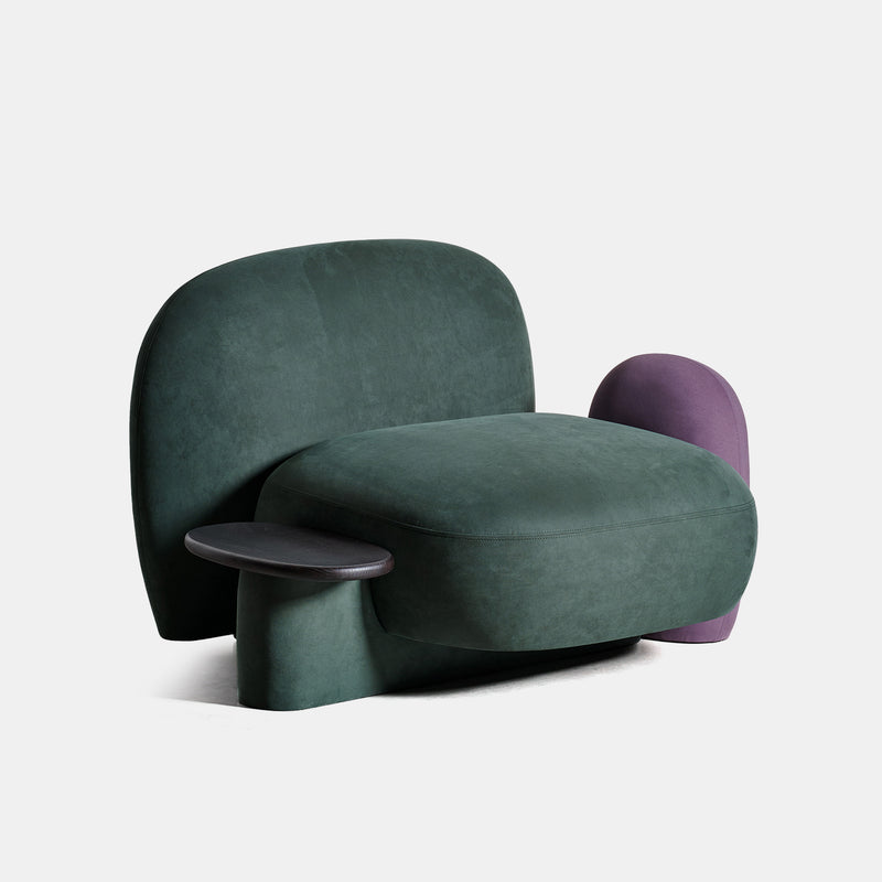 butler koltuk, entegre sehpali modern koltuk, sculptural lounge sofa, özel üretim contemporary koltuk, collectible design furniture