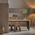 masif ahsap luxury masa, organic leg contemporary dining table, ozel uretim modern yemek masasi, sculptural wood designer masa, warm minimal dining furniture