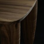 masif ahsap luxury masa, organic leg contemporary dining table, ozel uretim modern yemek masasi, sculptural wood designer masa, warm minimal dining furniture