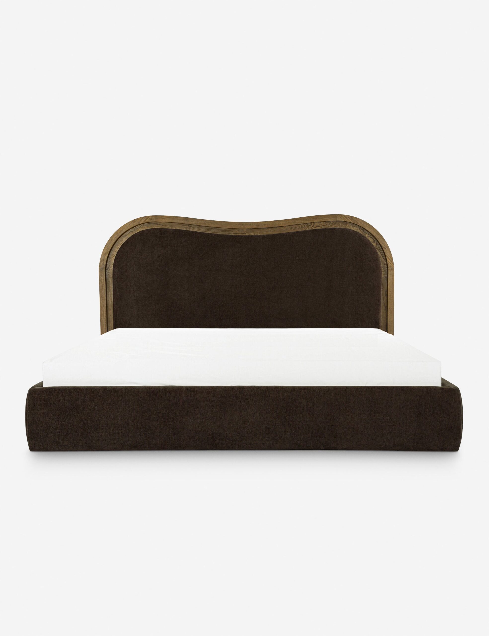 meşe çerçeveli karyola, özel üretim yatak, döşemeli başlıklı karyola, modern luxury bedroom furniture, ısmarlama ahşap detaylı karyola