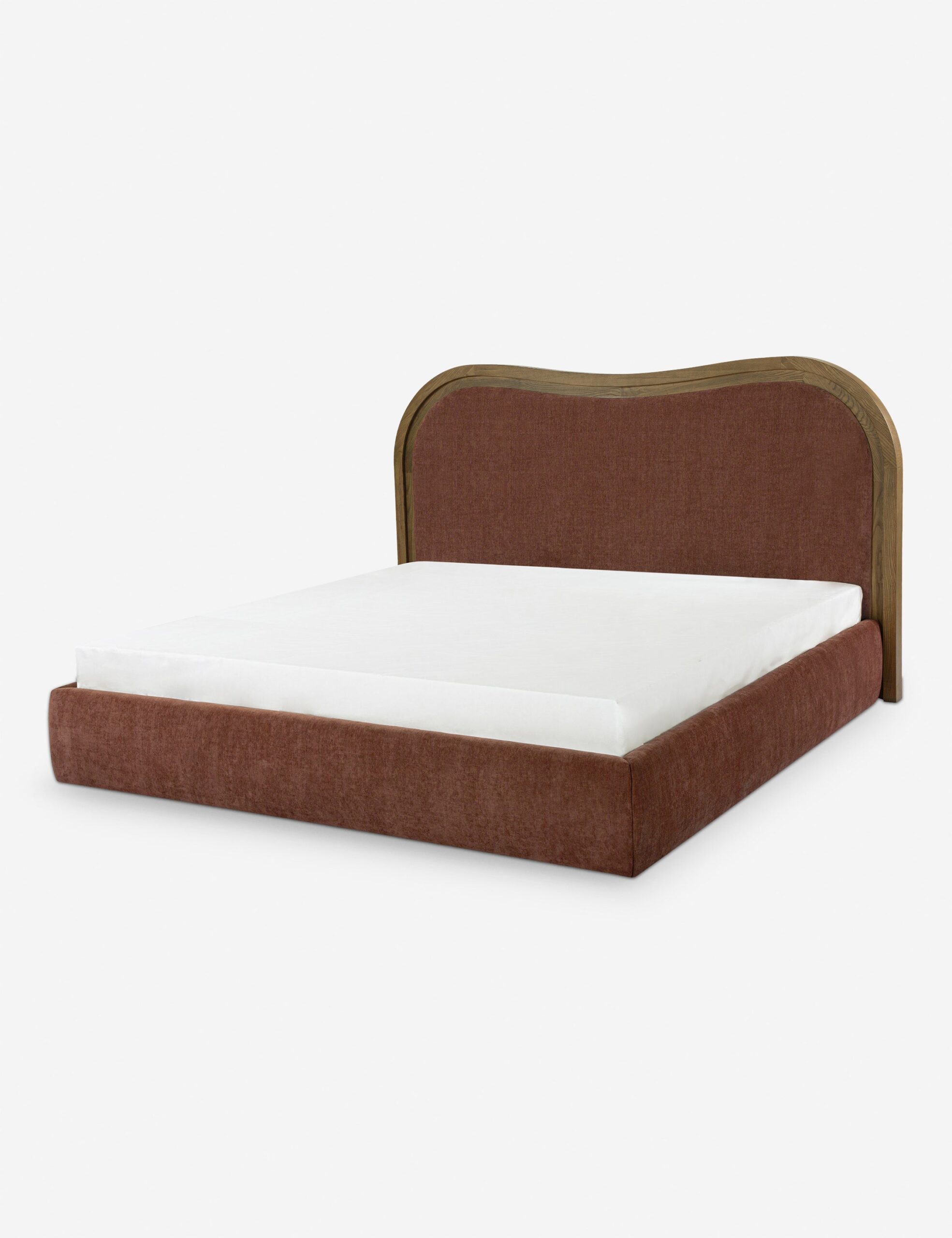 meşe çerçeveli karyola, özel üretim yatak, döşemeli başlıklı karyola, modern luxury bedroom furniture, ısmarlama ahşap detaylı karyola