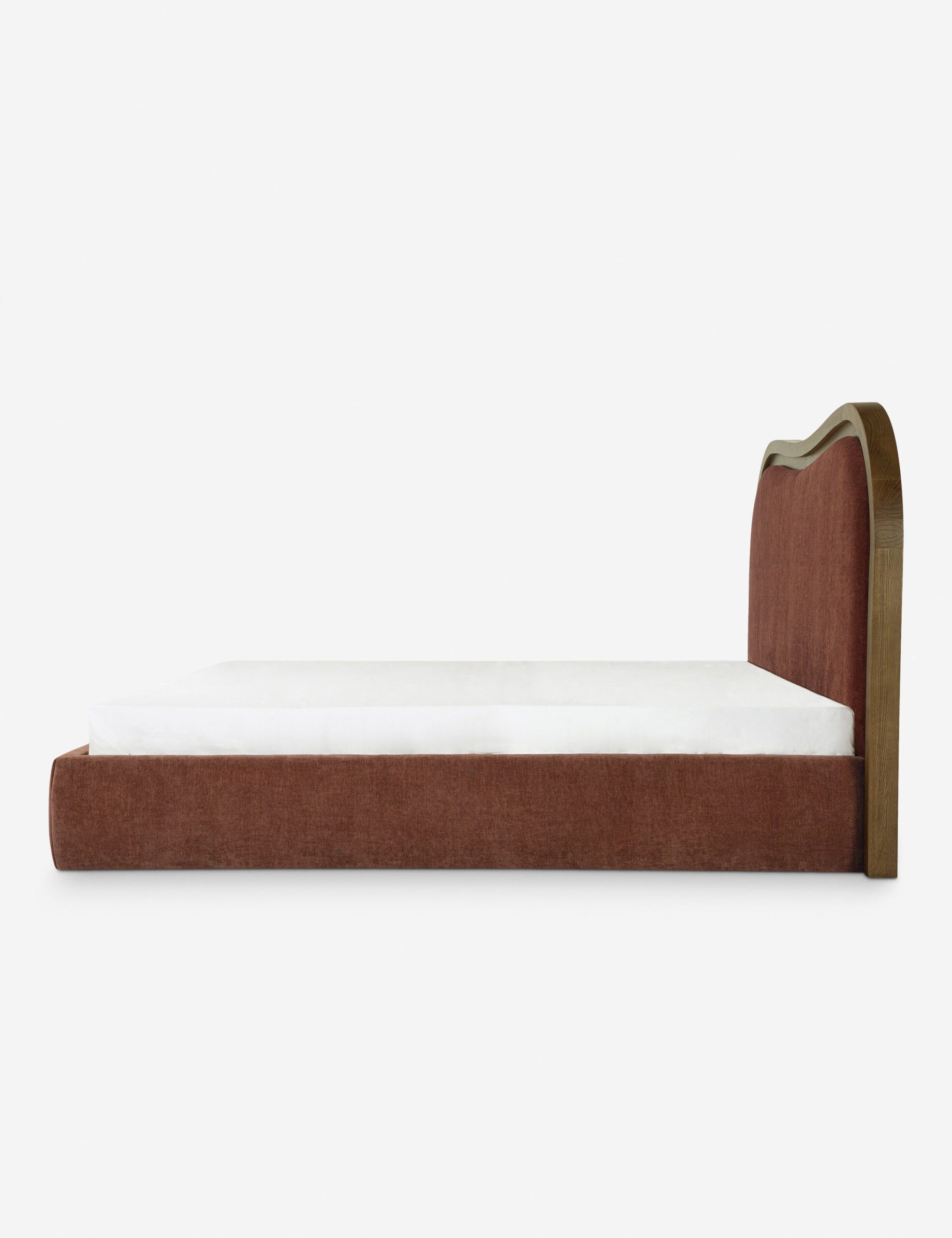 meşe çerçeveli karyola, özel üretim yatak, döşemeli başlıklı karyola, modern luxury bedroom furniture, ısmarlama ahşap detaylı karyola