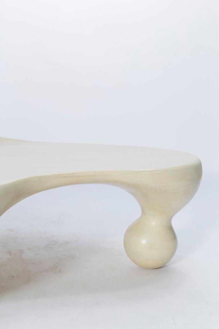 lavento orta sehpa, organik form sehpa, sculptural coffee table, özel üretim modern orta sehpa, collectible design sehpa
