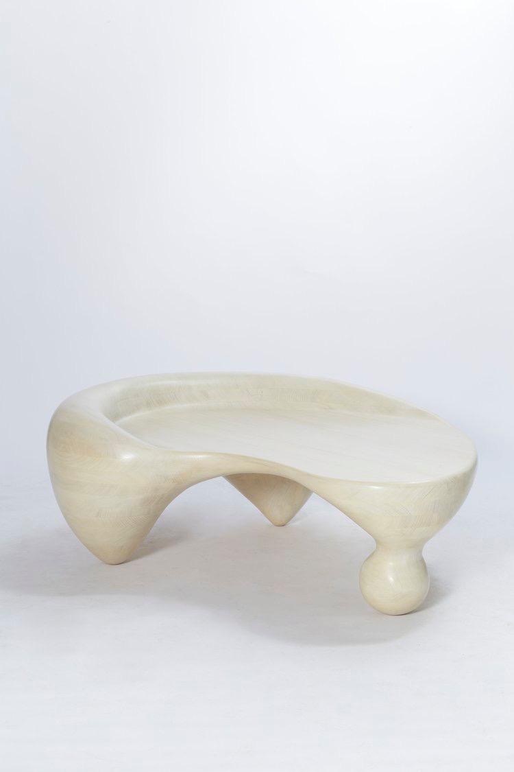 lavento orta sehpa, organik form sehpa, sculptural coffee table, özel üretim modern orta sehpa, collectible design sehpa