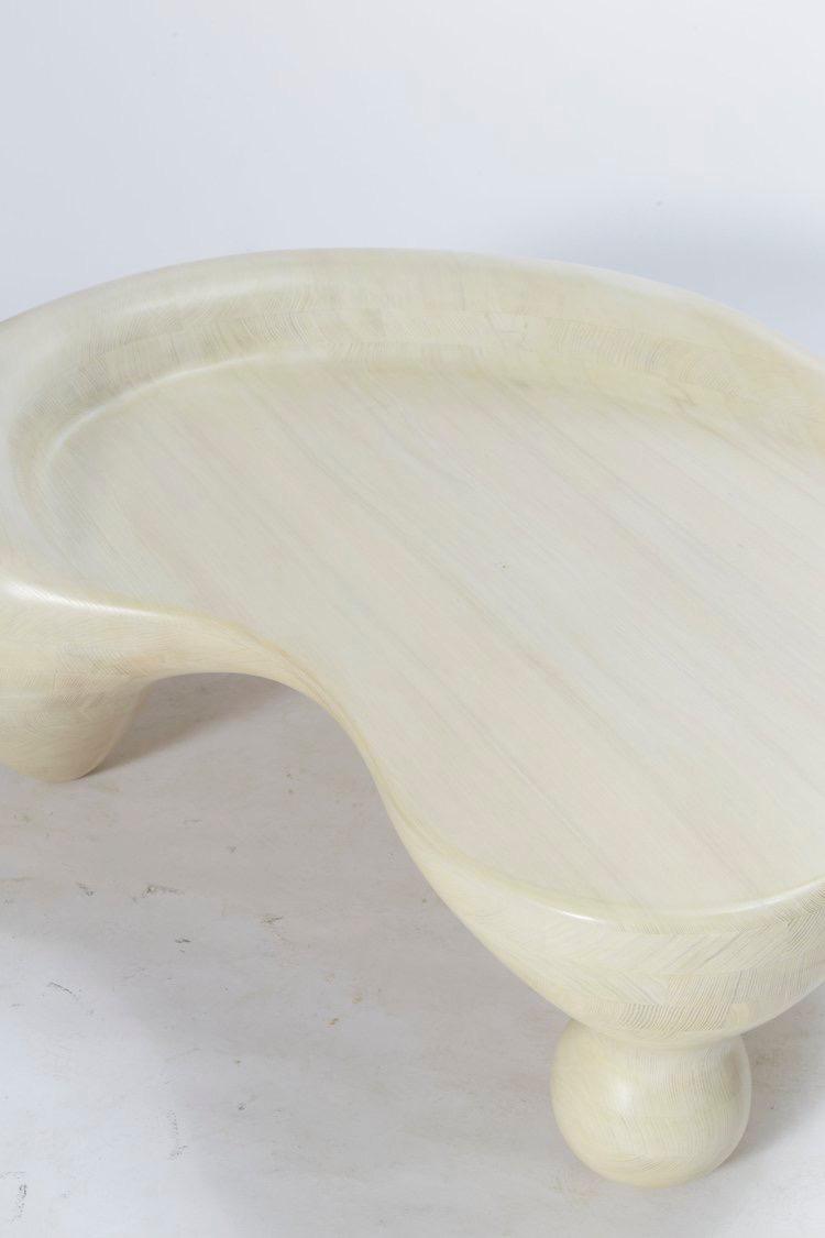 lavento orta sehpa, organik form sehpa, sculptural coffee table, özel üretim modern orta sehpa, collectible design sehpa