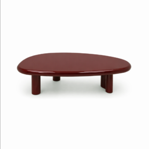 lume orta sehpa, bordo lake sehpa, oval contemporary coffee table, özel üretim modern sehpa, sculptural luxury orta sehpa