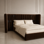 monza karyola, entegre komodinli luxury bed, yeşil kadife modern karyola, özel üretim contemporary bedroom furniture, hotel style collectible bed