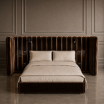 monza karyola, entegre komodinli luxury bed, yeşil kadife modern karyola, özel üretim contemporary bedroom furniture, hotel style collectible bed