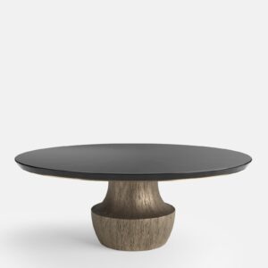kök ceviz yemek masası, heykelsi pedestal masa, özel üretim dining table, collectible design masa, ısmarlama luxury yemek masası