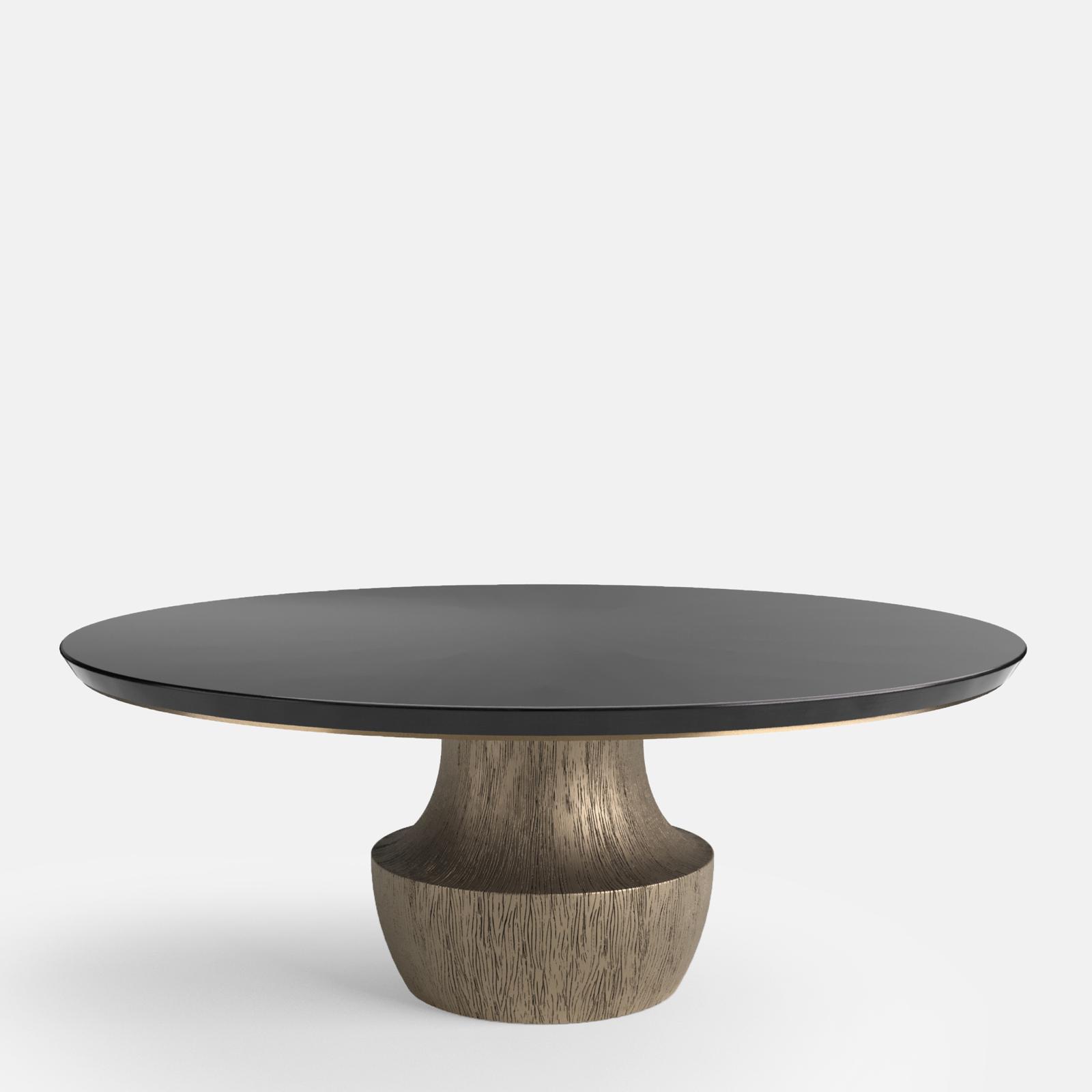 kök ceviz yemek masası, heykelsi pedestal masa, özel üretim dining table, collectible design masa, ısmarlama luxury yemek masası