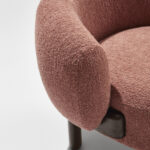 boucle lounge chair, sculptural modern koltuk, ozel uretim contemporary berjer, rounded barrel armchair, organic modern luxury seating