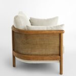 hasır detaylı koltuk, rattan koltuk, masif meşe koltuk, luxury lounge chair, modern Mediterranean koltuk, artisan furniture koltuk, doğal ahşap koltuk, özel üretim koltuk, coastal luxury chair, hasır detaylı tekli koltuk, contemporary lounge chair, premium koltuk modeli, luxury accent chair, designer koltuk, ahşap iskeletli koltuk