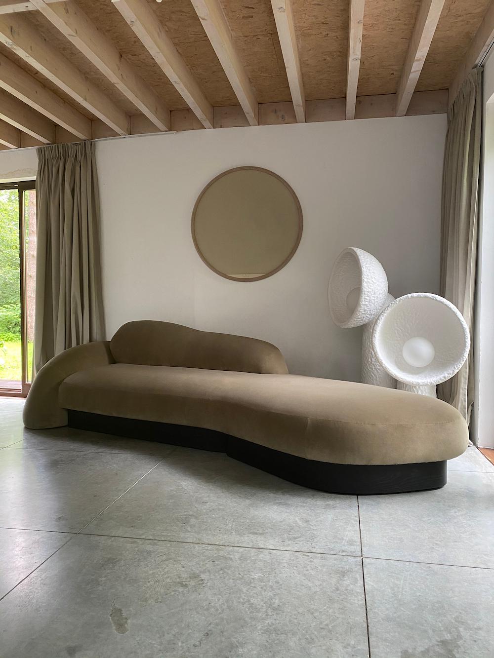organik daybed, özel üretim şezlong, heykelsi lounge koltuk, modern luxury daybed, ısmarlama collectible furniture lounge piece