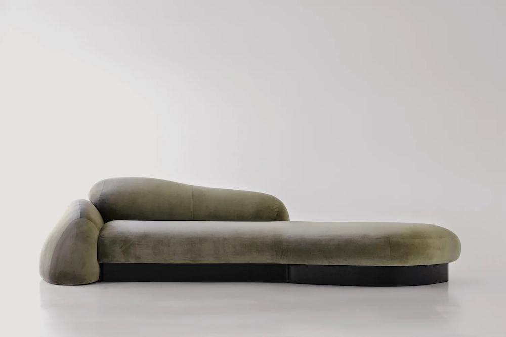 organik daybed, özel üretim şezlong, heykelsi lounge koltuk, modern luxury daybed, ısmarlama collectible furniture lounge piece