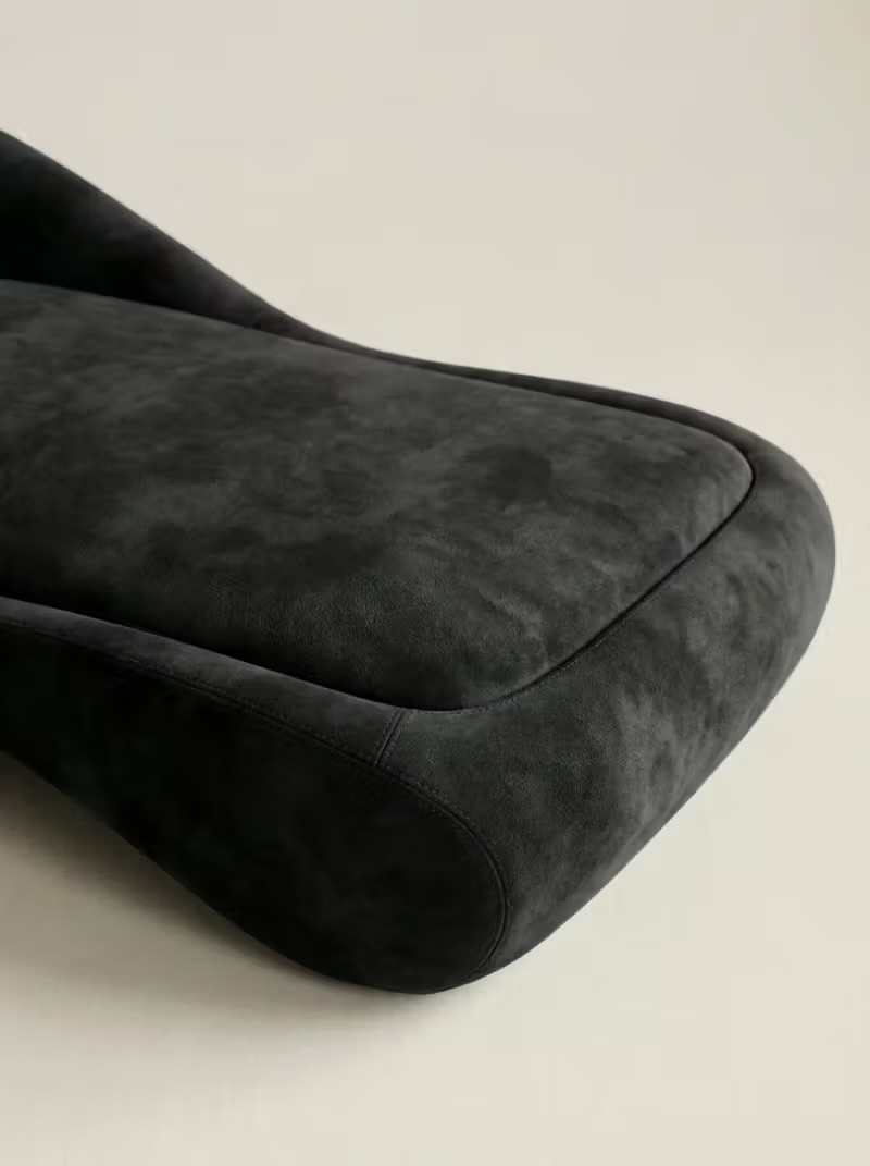 organik köşe kanepe, heykelsi modern kanepe, özel üretim contemporary sofa, siyah organic corner sofa, collectible design köşe koltuk