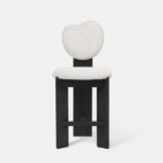 boucle bar sandalyesi, ozel uretim counter stool, contemporary ahsap bar sandalyesi, round back modern stool, luxury mutfak bar sandalyesi
