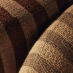 rico piccolo berjer, çizgili boucle lounge chair, swivel contemporary berjer, özel üretim sculptural koltuk, collectible design lounge chair