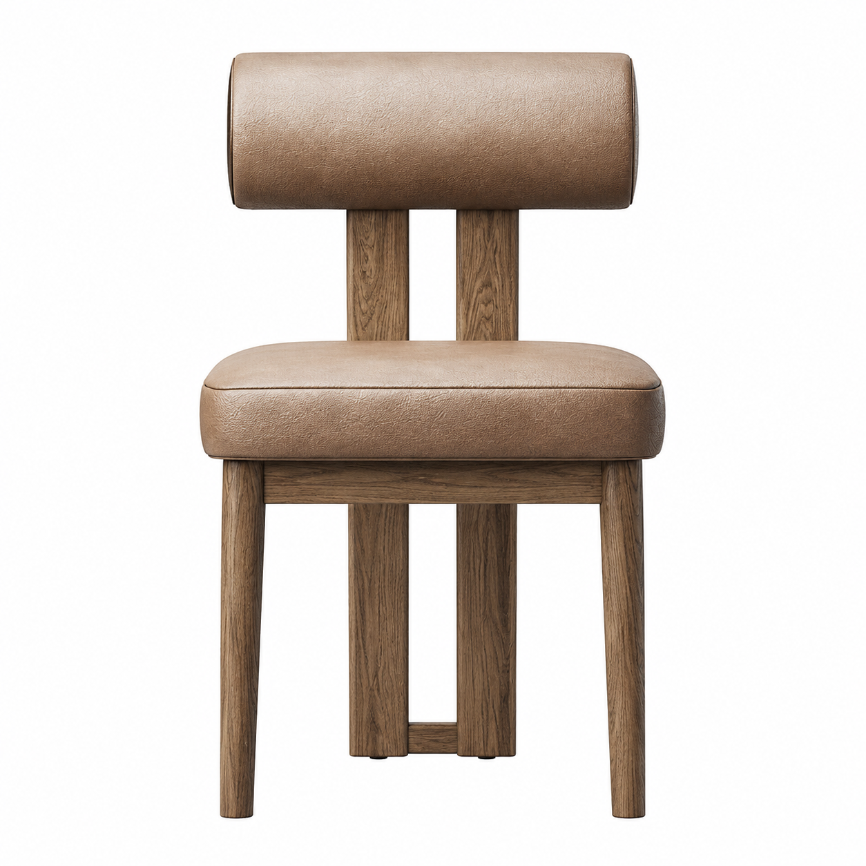 rolven sandalye, silindirik sırtlı sandalye, masif meşe dining chair, özel üretim contemporary sandalye, sculptural modern chair