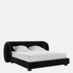 lüks karyola, modern karyola, organik formlu karyola, döşemeli karyola, sculptural bed, luxury bed design, contemporary bedroom furniture, özel üretim karyola, designer bed, modern luxury bedroom, premium karyola modeli, heykelsi karyola tasarımı, quiet luxury bedroom, contemporary luxury bed, mimari yatak odası mobilyası