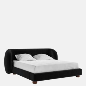 lüks karyola, modern karyola, organik formlu karyola, döşemeli karyola, sculptural bed, luxury bed design, contemporary bedroom furniture, özel üretim karyola, designer bed, modern luxury bedroom, premium karyola modeli, heykelsi karyola tasarımı, quiet luxury bedroom, contemporary luxury bed, mimari yatak odası mobilyası