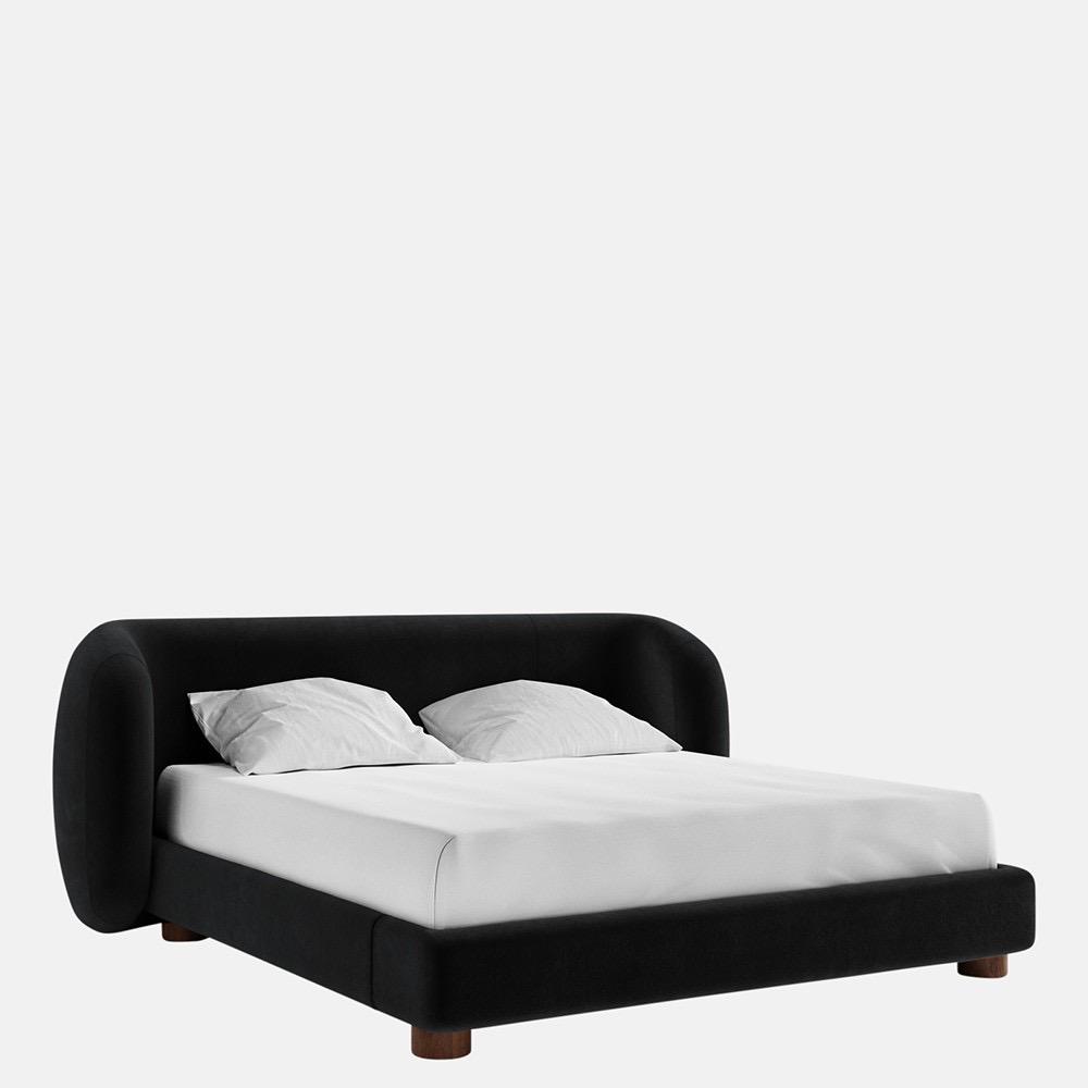lüks karyola, modern karyola, organik formlu karyola, döşemeli karyola, sculptural bed, luxury bed design, contemporary bedroom furniture, özel üretim karyola, designer bed, modern luxury bedroom, premium karyola modeli, heykelsi karyola tasarımı, quiet luxury bedroom, contemporary luxury bed, mimari yatak odası mobilyası