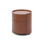 rondo komodin, cylindrical modern komodin, lake bedside table, özel üretim luxury komodin, sculptural contemporary komodin