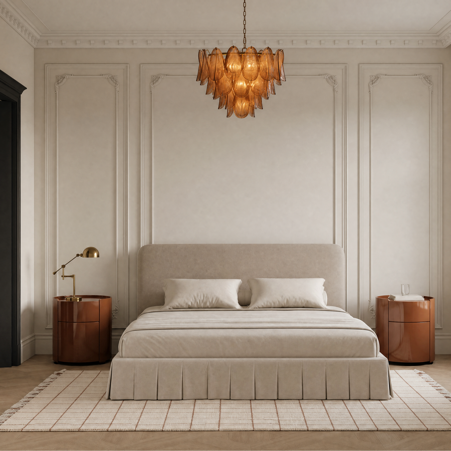 rondo komodin, cylindrical modern komodin, lake bedside table, özel üretim luxury komodin, sculptural contemporary komodin