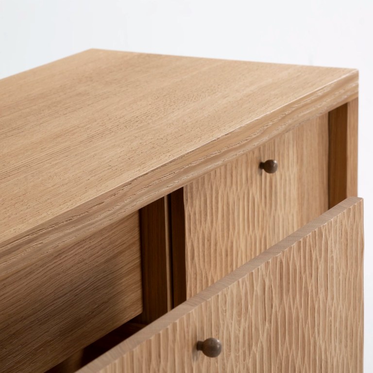 tigora büfe, oyma meşe büfe, contemporary sideboard, özel üretim ahşap büfe, sculptural modern büfe