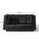 moduler deri kanepe, ozel uretim luxury sofa, contemporary leather couch, sculptural modern kanepe, collectible design lounge sofa