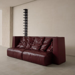 moduler deri kanepe, ozel uretim luxury sofa, contemporary leather couch, sculptural modern kanepe, collectible design lounge sofa