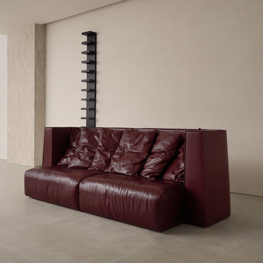 moduler deri kanepe, ozel uretim luxury sofa, contemporary leather couch, sculptural modern kanepe, collectible design lounge sofa